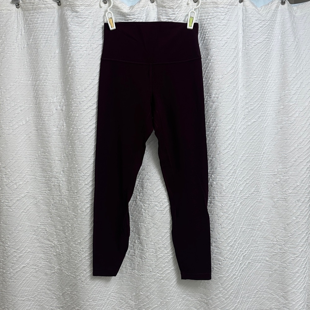 Lululemon Athletica Maroon Leggings